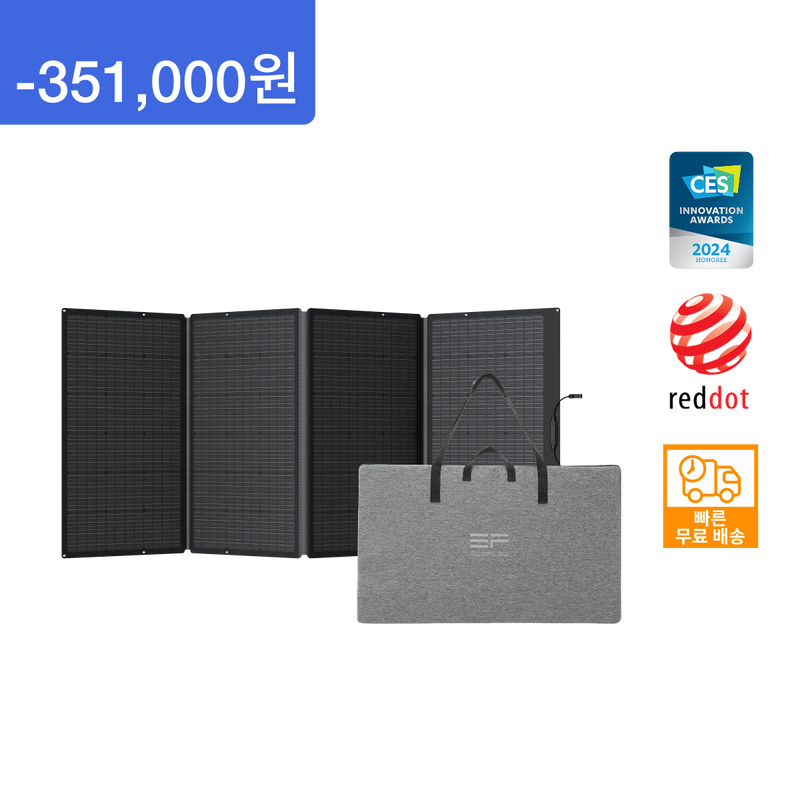 이미지를 갤러리 뷰어에 로드 , 에코플로우 400W 태양광 패널
