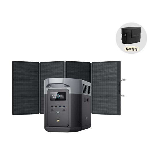 에코플로우 델타2 (1024Wh)+ 400W 태양광 패널