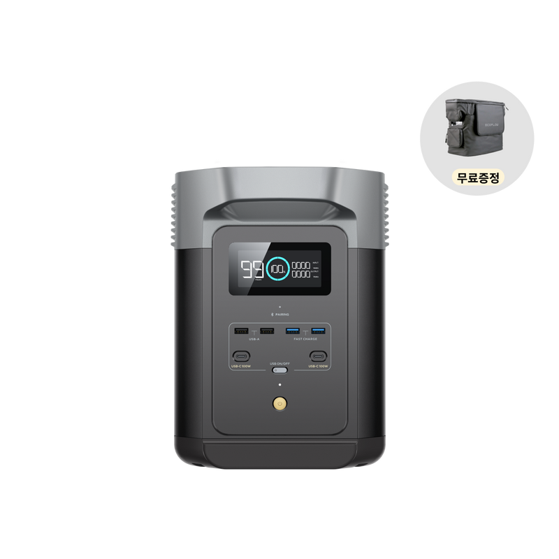 이미지를 갤러리 뷰어에 로드 , 에코플로우 델타2 맥스 (2048Wh)+220W 태양광 패널