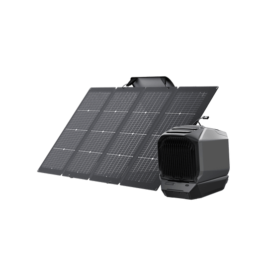 EcoFlow WAVE 3 Portable Air Conditioner WAVE 3 + WAVE 3 Add-on Battery + 220W Bifacial Portable Solar Panel
