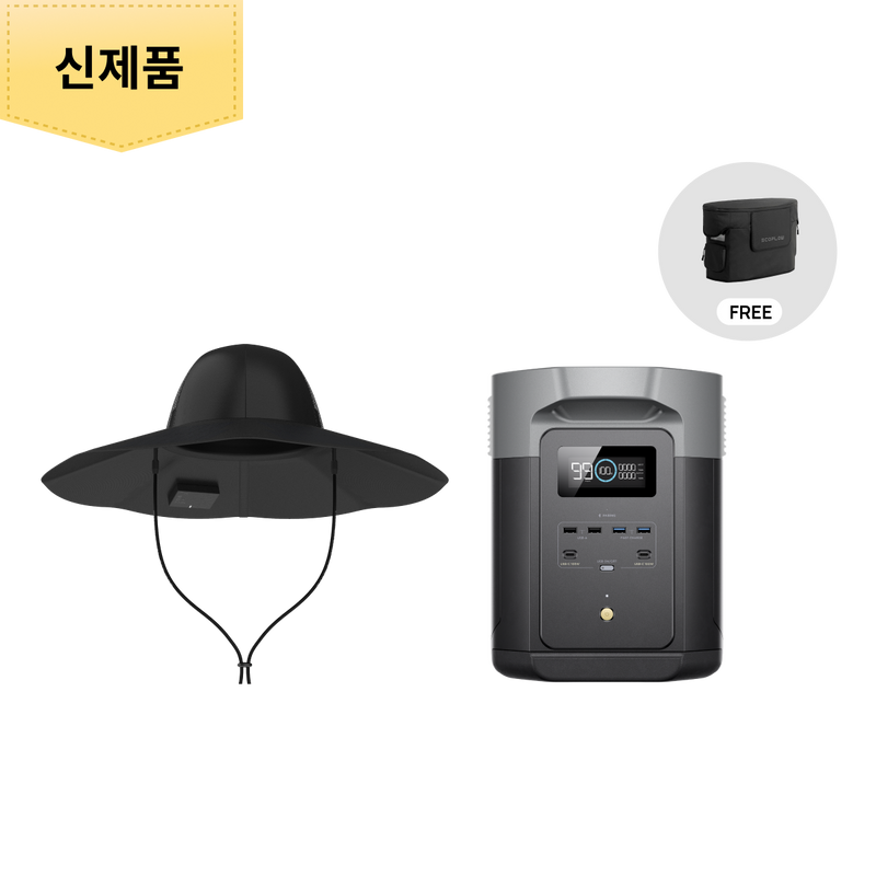 이미지를 갤러리 뷰어에 로드 , 에코플로우 델타2 맥스 (2048Wh)+파워햇