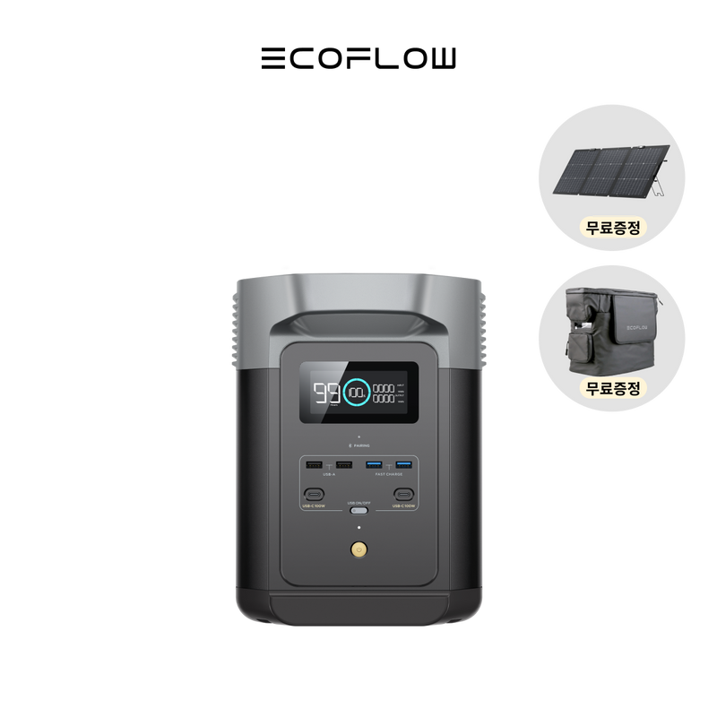 이미지를 갤러리 뷰어에 로드 , EcoFlow DELTA2 델타2[160W 태양광 패널 무료 증정]
