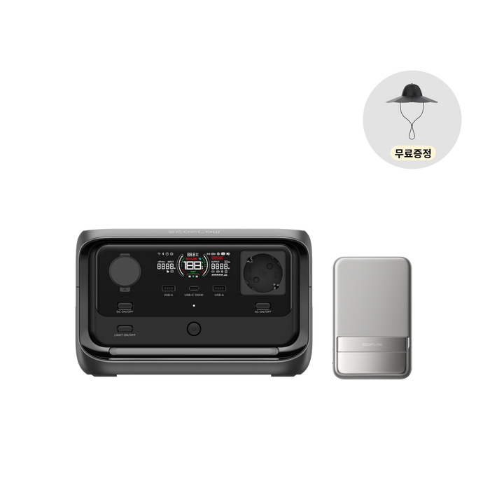 에코플로우 리버3 플러스+Rapid10000mAh+power hat