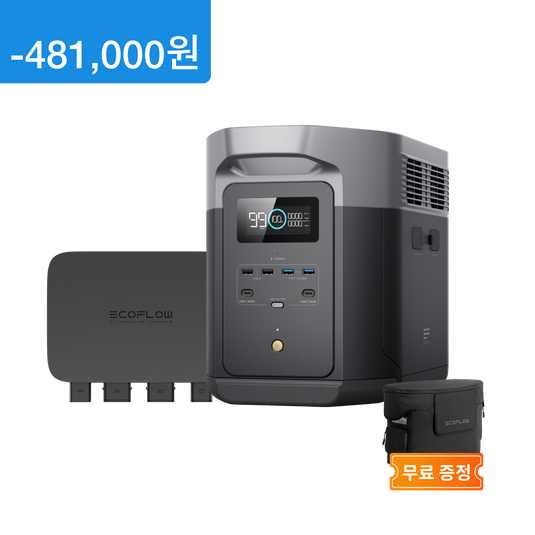 에코플로우 델타2 맥스 (2048Wh)+800W 주행충전기