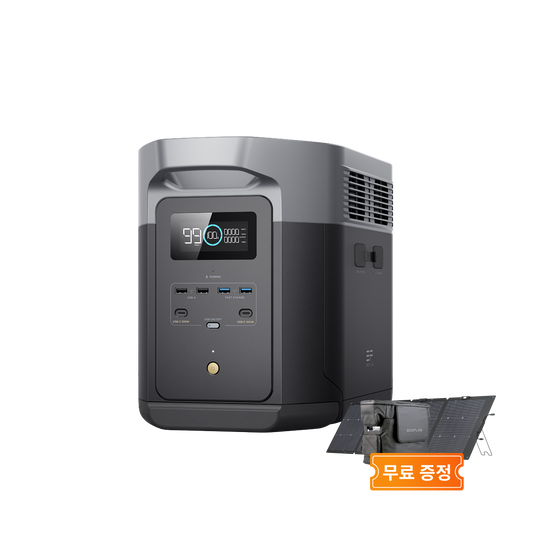 (220W 양면 태양광 패널& 전용가방 증정)에코플로우 델타2 맥스 (2048Wh)