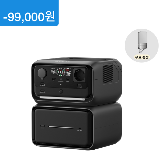 에코플로우 리버3 플러스 + EB300 추가 배터리