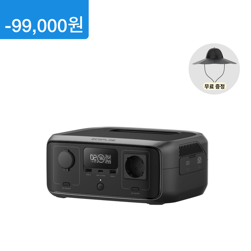 이미지를 갤러리 뷰어에 로드 , 에코플로우 RIVER3 리버3 (10ms UPS)
