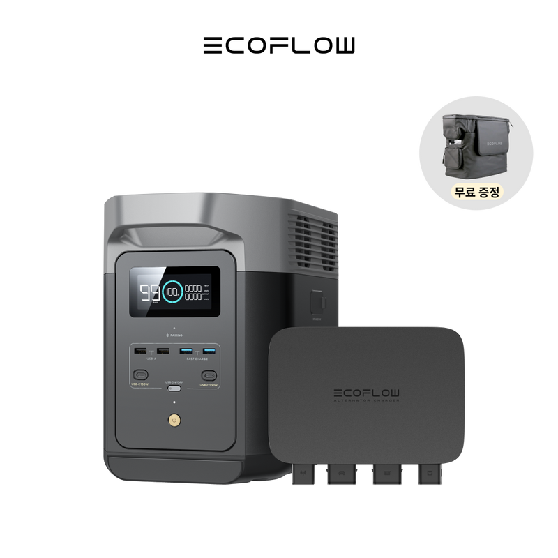 이미지를 갤러리 뷰어에 로드 , 에코플로우 델타2+800W 주행충전기

