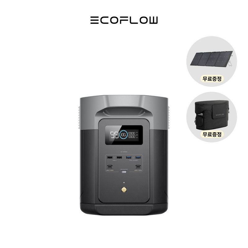이미지를 갤러리 뷰어에 로드 , 에코플로우 델타2 맥스 (220W 양면 태양광 패널 무료 증정)
