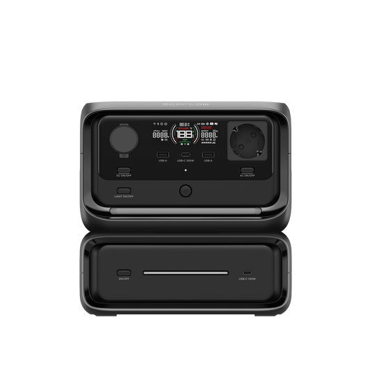 에코플로우 리버3 플러스 + EB300 추가 배터리 (576Wh)