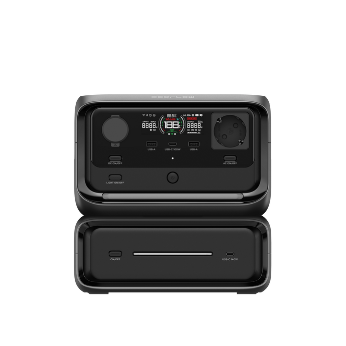 에코플로우 리버3 플러스 + EB300 추가 배터리 (576Wh)