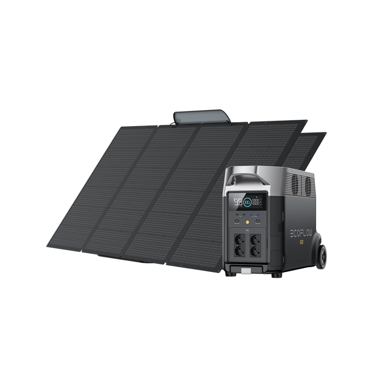 이미지를 갤러리 뷰어에 로드 , EcoFlow DELTA Pro 델타프로 + 400W 태양광 패널
